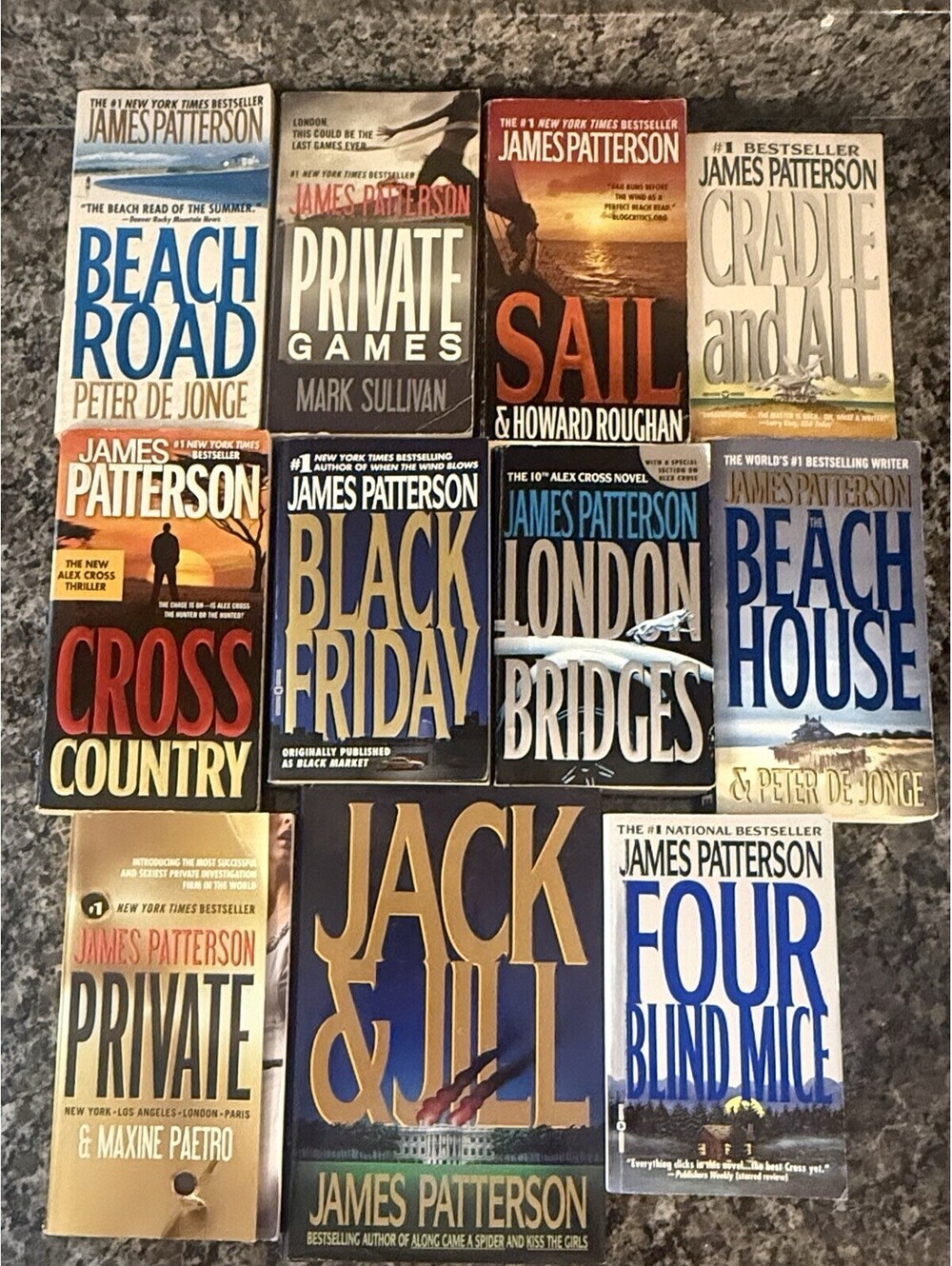 Lot Of 11 James Patterson Paperbacks (1 Hardback) - Picture 2 of 3